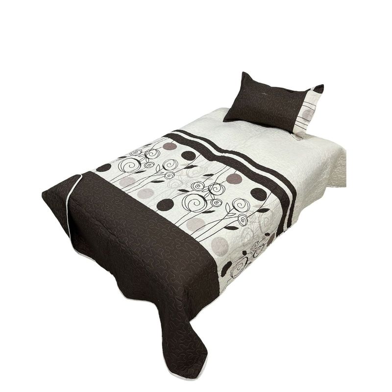 GENERICO - Cubrecama Quilt Fresco para Primavera y Verano Plaza 12 D10