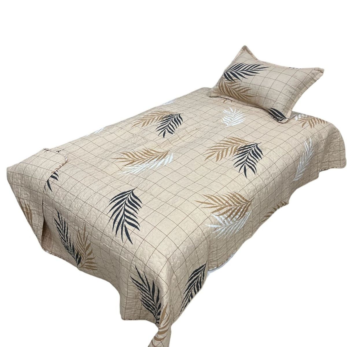 GENERICO - Cubrecama Quilt Fresco para Primavera y Verano Plaza 12 D18