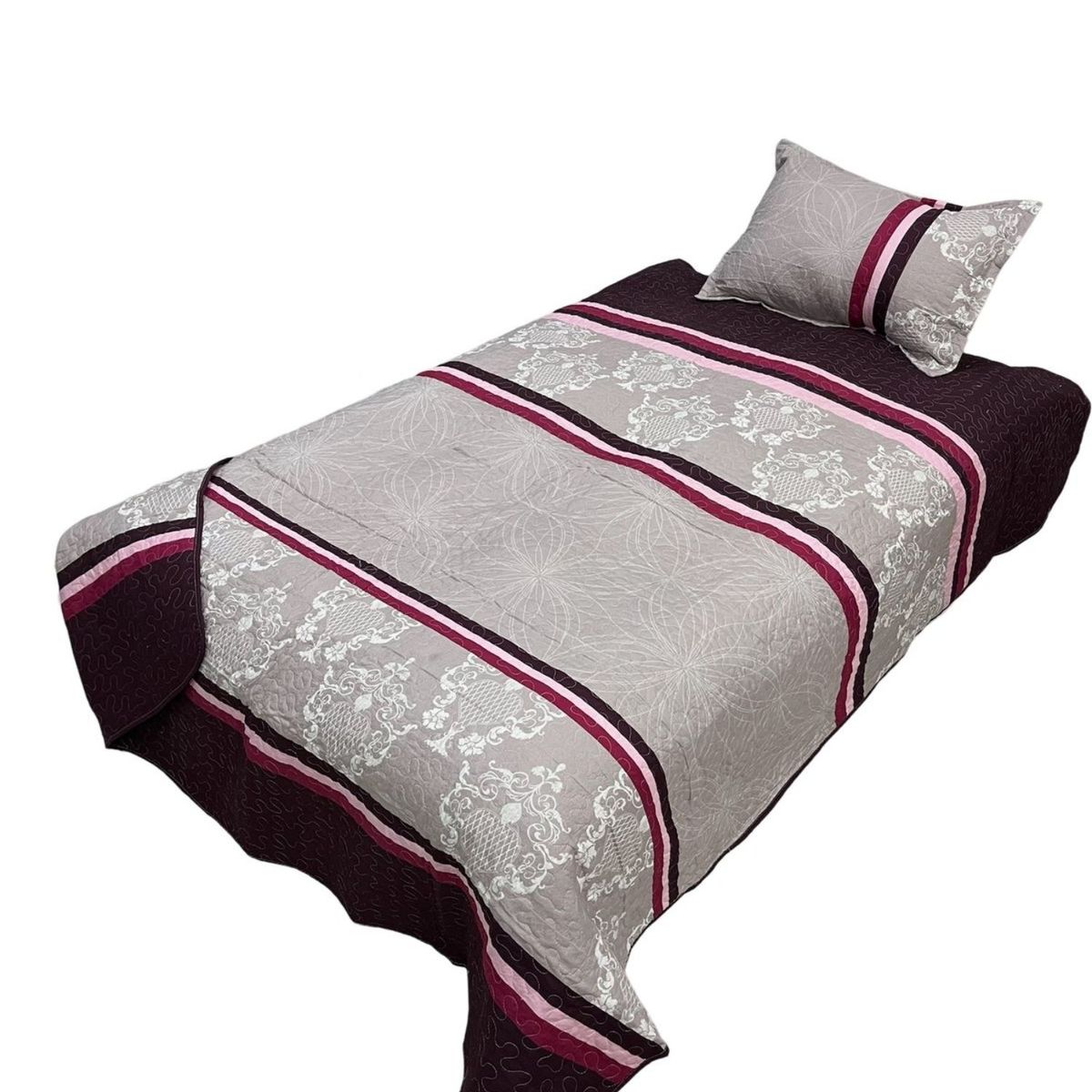 GENERICO - Cubrecama Quilt Fresco para Primavera y Verano Plaza 12 D19