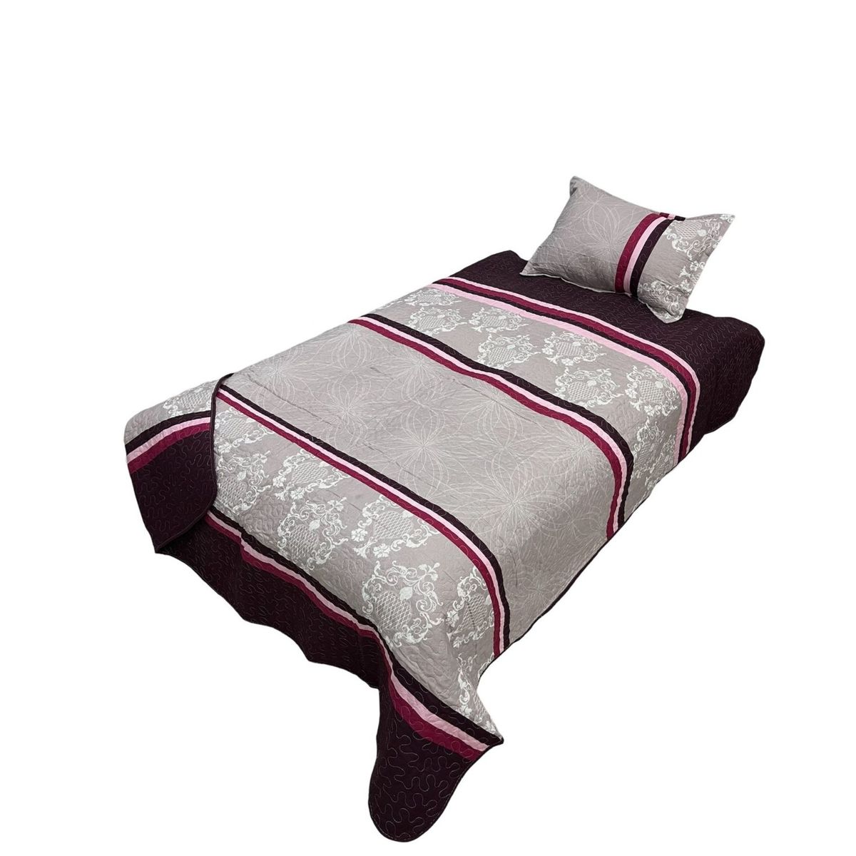 GENERICO - Cubrecama Quilt Fresco para Primavera y Verano Plaza 12 D19