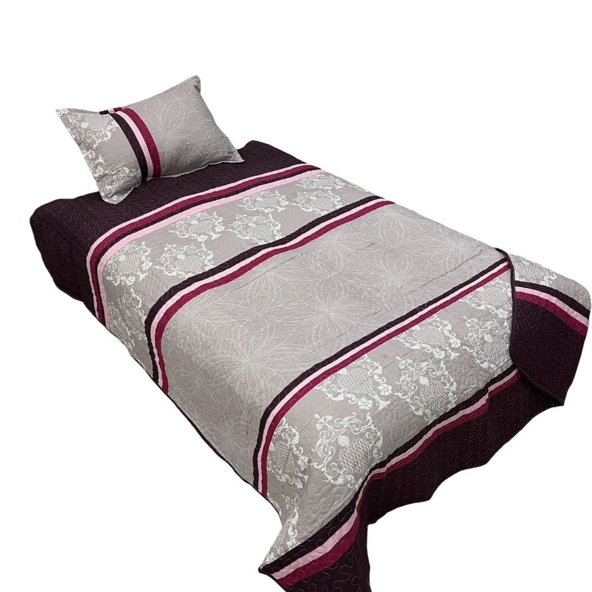 GENERICO - Cubrecama Quilt Fresco para Primavera y Verano Plaza 12 D19