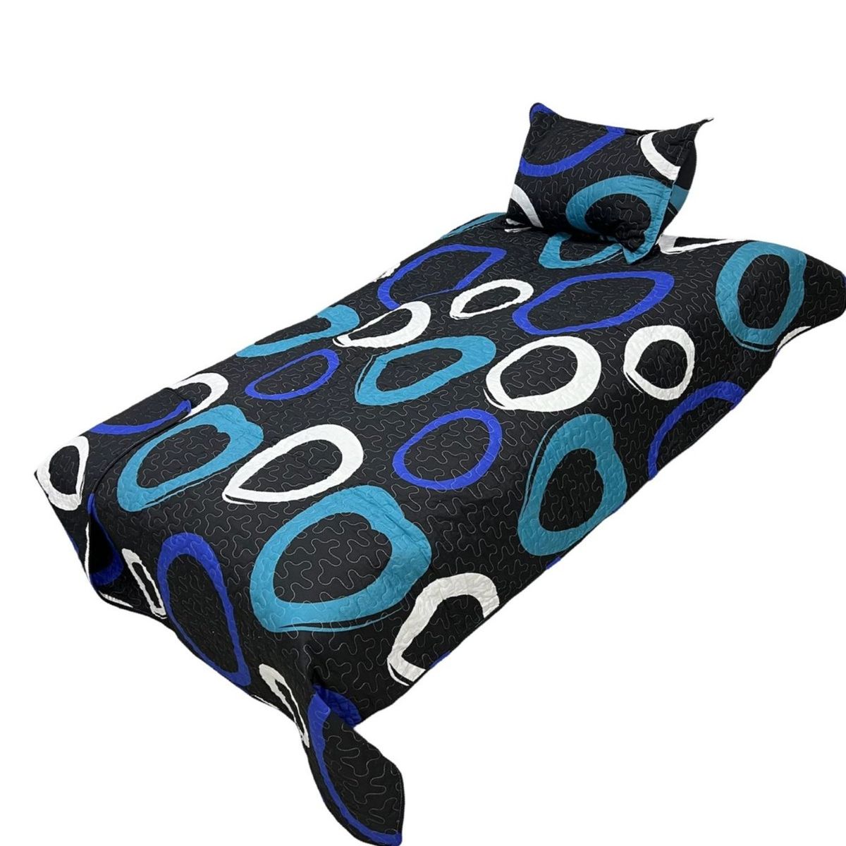 GENERICO - Cubrecama Quilt Fresco para Primavera y Verano Plaza 12 D5