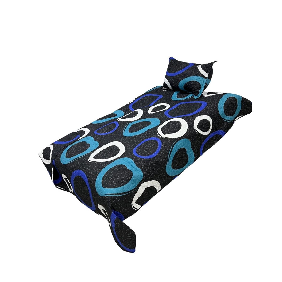 GENERICO - Cubrecama Quilt Fresco para Primavera y Verano Plaza 12 D5