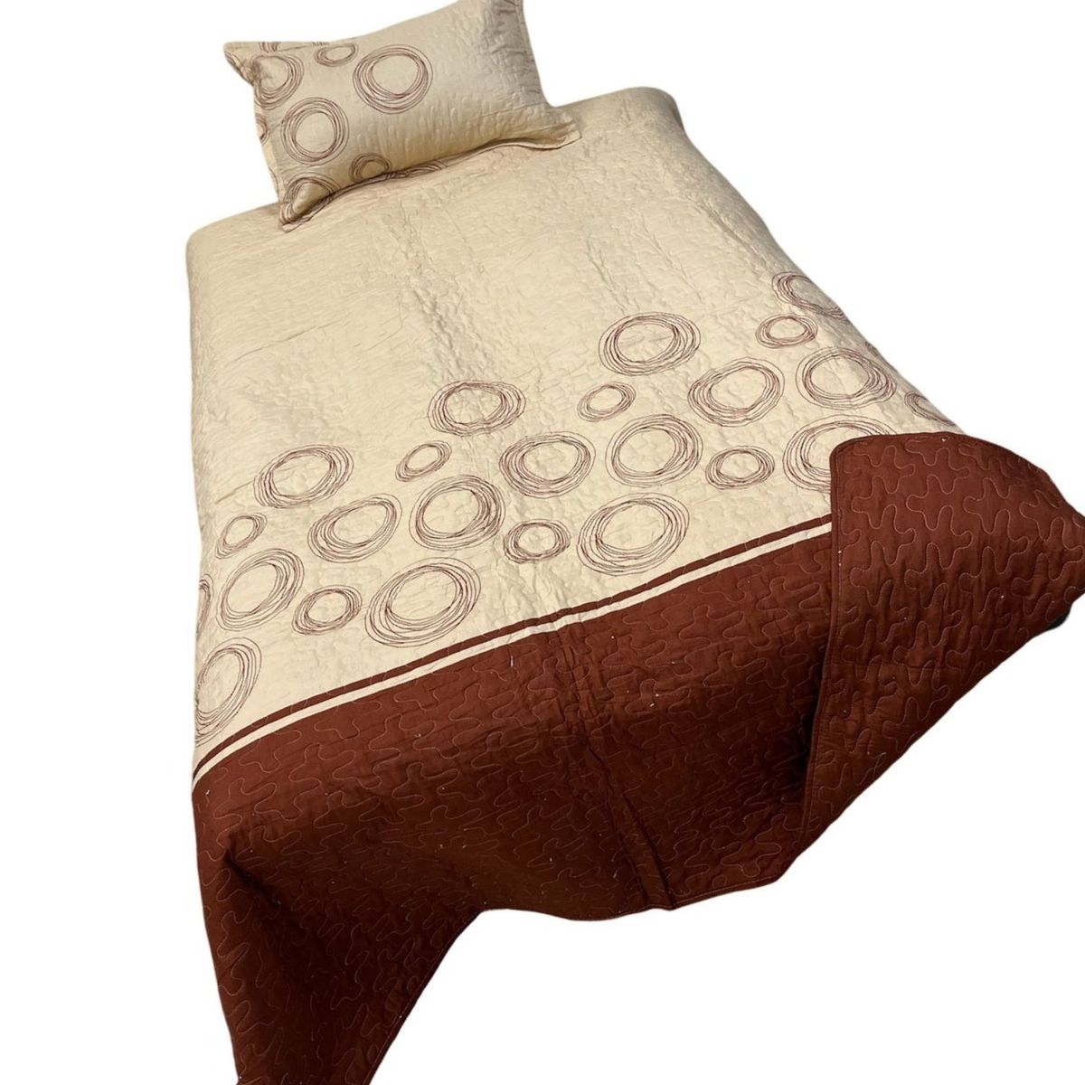 GENERICO - Cubrecama Quilt Fresco para Primavera y Verano Plaza 12 D7