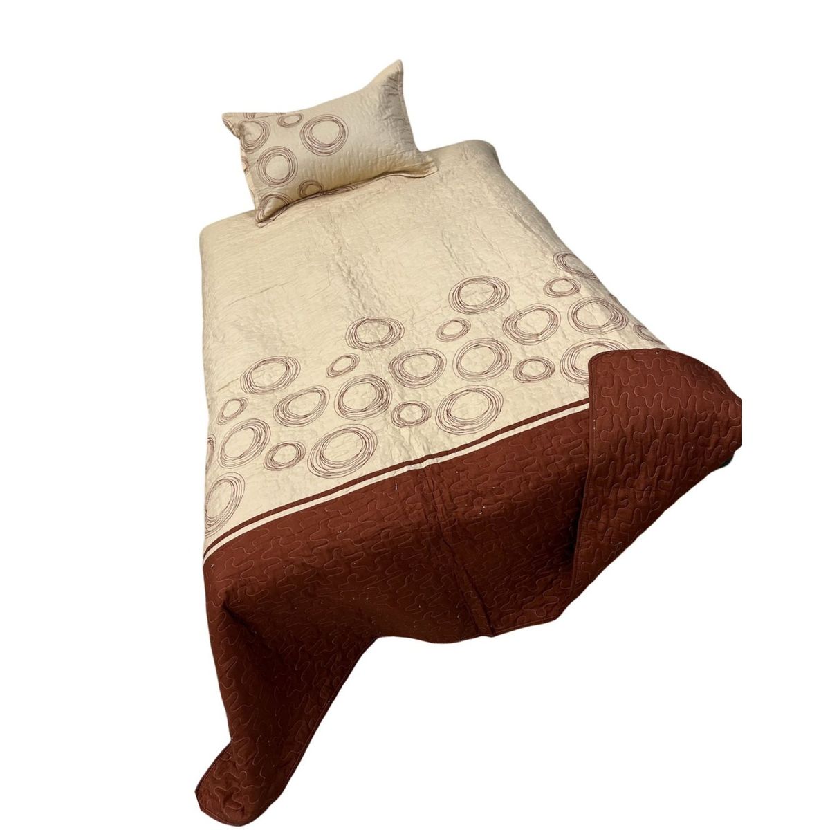 GENERICO - Cubrecama Quilt Fresco para Primavera y Verano Plaza 12 D7