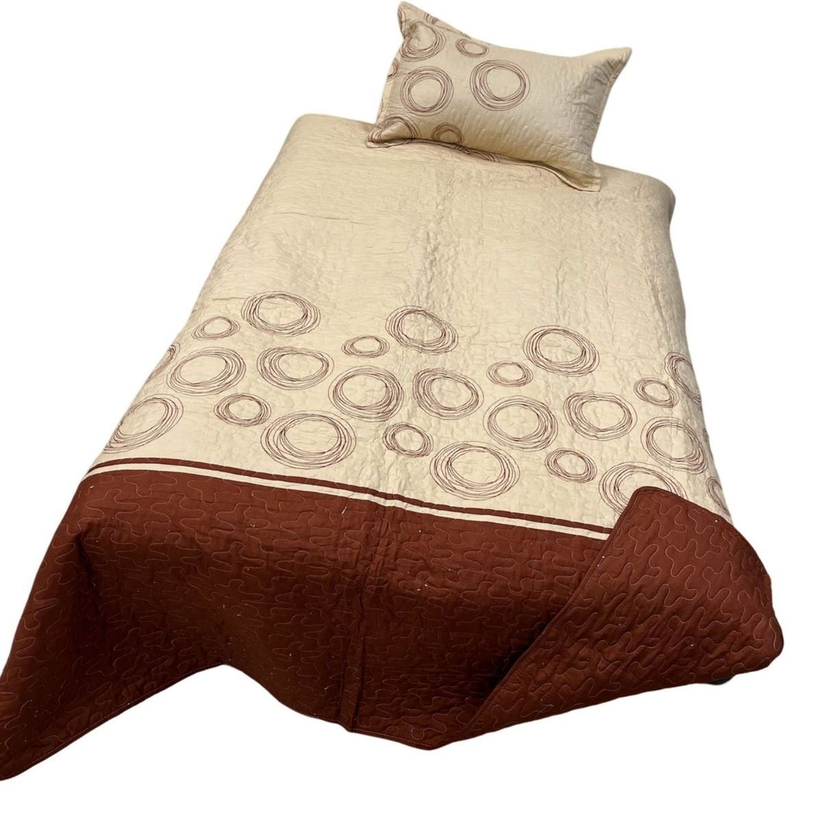 GENERICO - Cubrecama Quilt Fresco para Primavera y Verano Plaza 12 D7