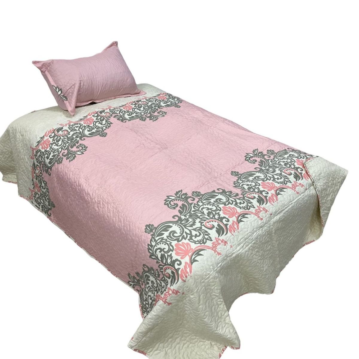 GENERICO - Cubrecama Quilt Fresco para Primavera y Verano Plaza 12 D12