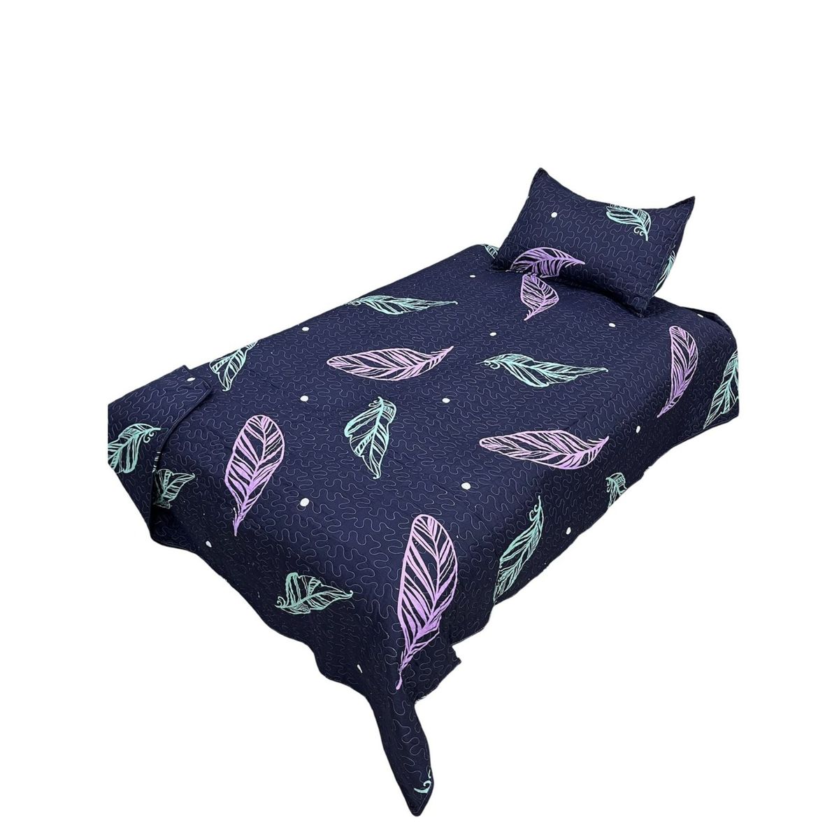 GENERICO - Cubrecama Quilt Fresco para Primavera y Verano Plaza 12 D15