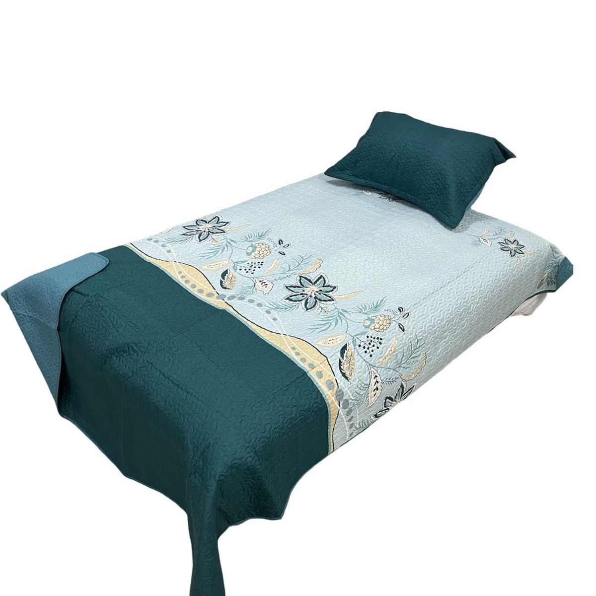 GENERICO - Cubrecama Quilt Fresco para Primavera y Verano Plaza 12 D23