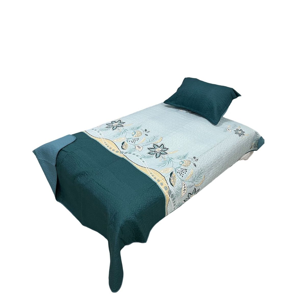 GENERICO - Cubrecama Quilt Fresco para Primavera y Verano Plaza 12 D23