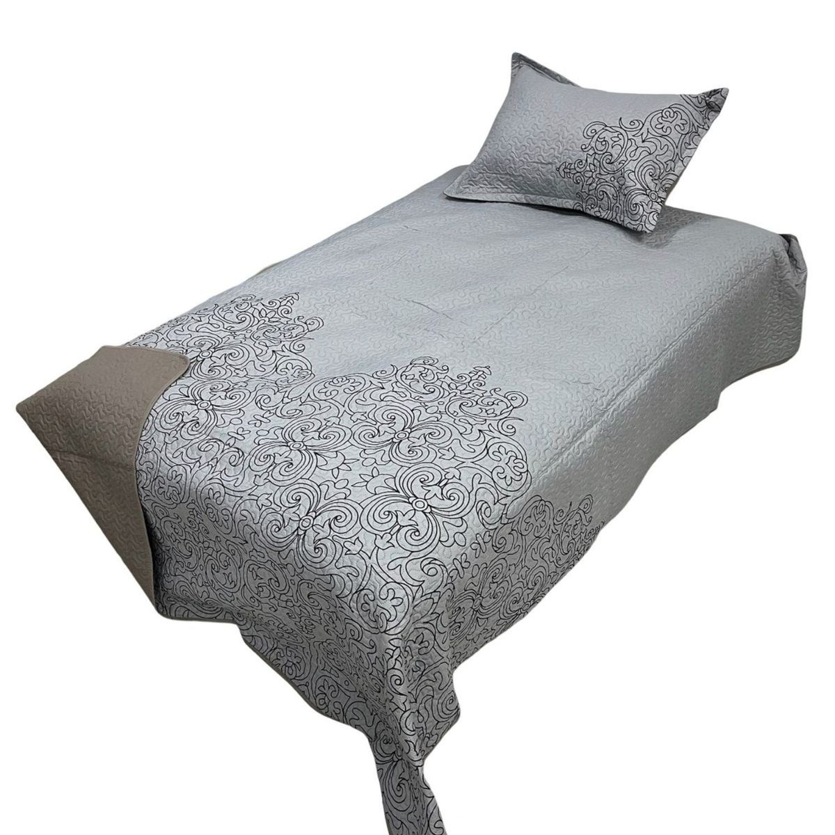 GENERICO - Cubrecama Quilt Fresco para Primavera y Verano Plaza 12 D24