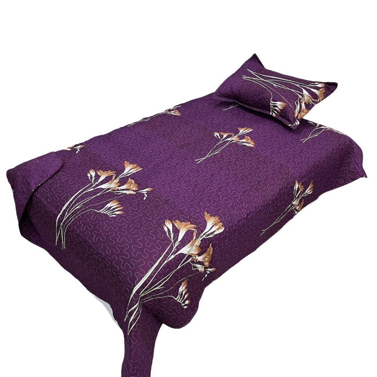 GENERICO - Cubrecama Quilt Fresco para Primavera y Verano Plaza 12 D25