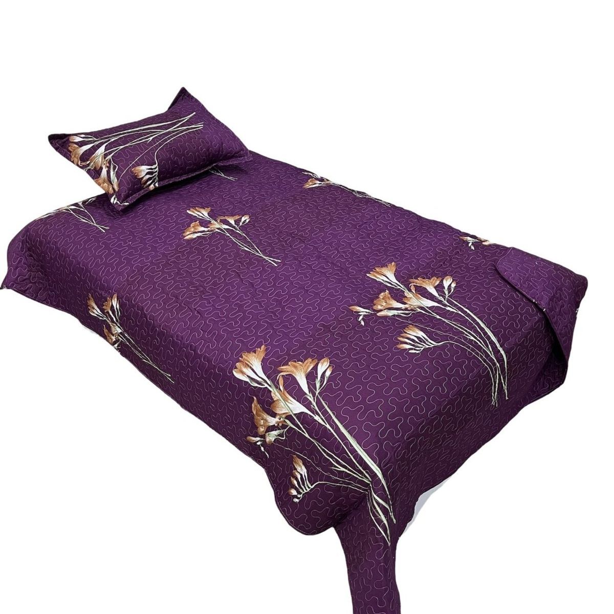 GENERICO - Cubrecama Quilt Fresco para Primavera y Verano Plaza 12 D25