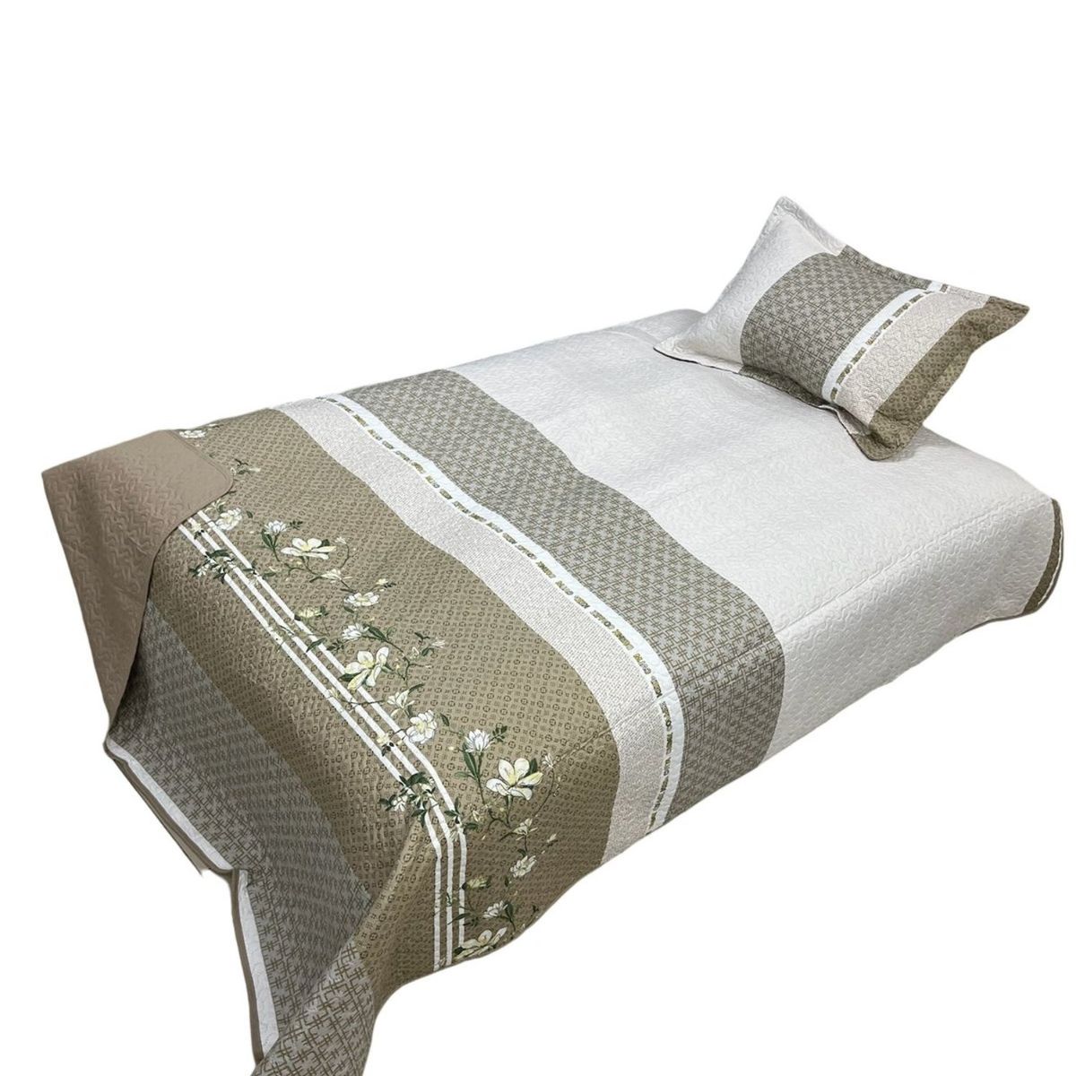 GENERICO - Cubrecama Quilt Fresco para Primavera y Verano Plaza 12 D26