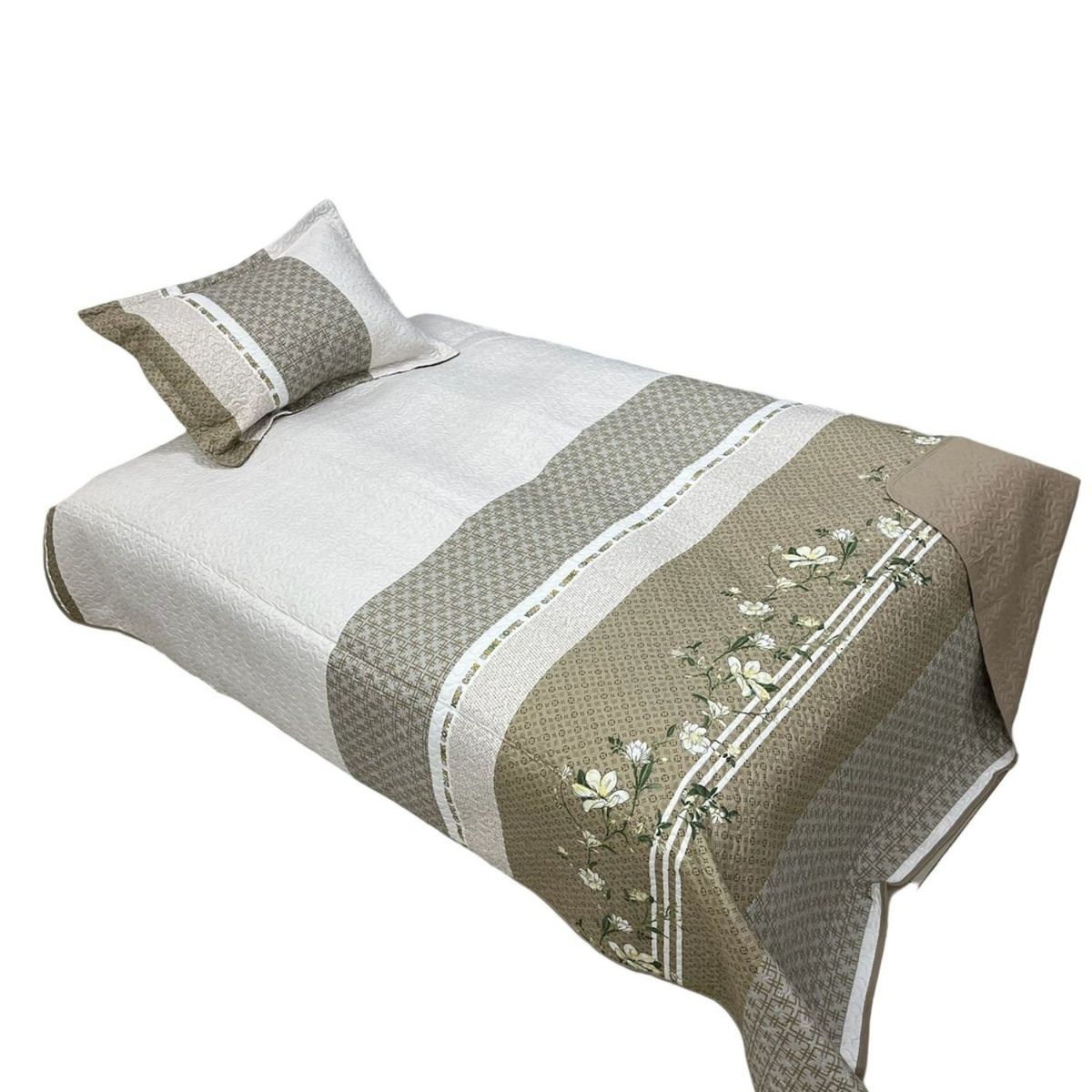 GENERICO - Cubrecama Quilt Fresco para Primavera y Verano Plaza 12 D26