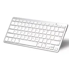 IMPORTCLICK - Teclado Inalámbrico Bluetooth Plateado
