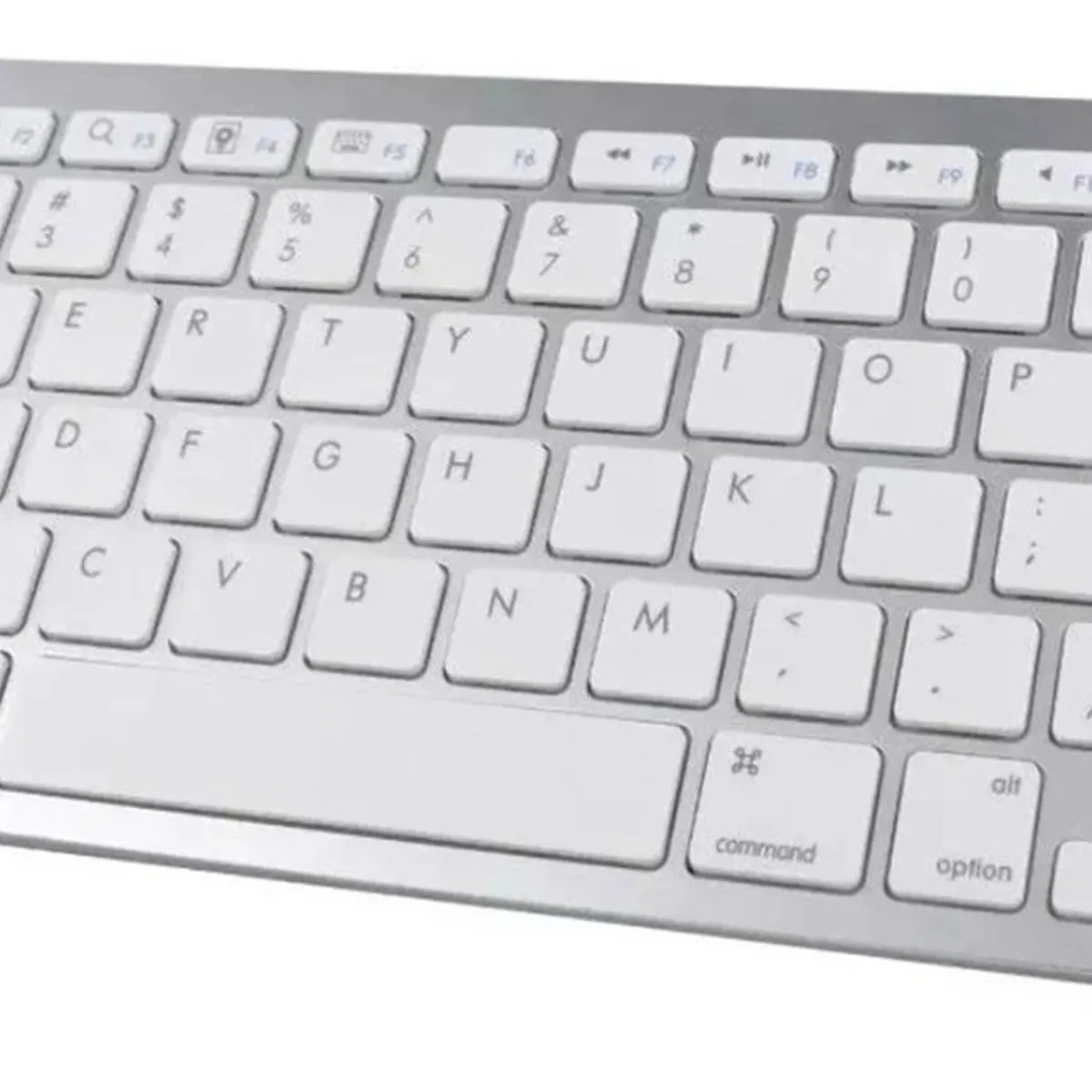 IMPORTCLICK - Teclado Inalámbrico Bluetooth Plateado IMPORTCLICK