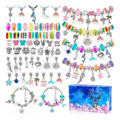 GENERICO - Juego De Charms Para Hacer Pulsera 112 Uds