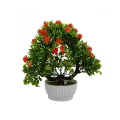 GENERICO - Planta Bonsái Camelia De Espuma Artificial Macetero 25cm