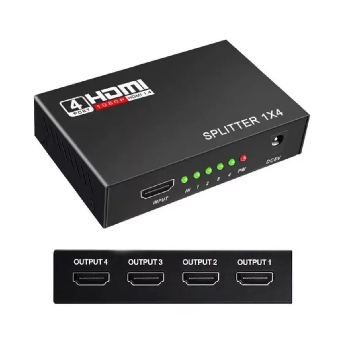 IMPORTCLICK - Splitter Hdmi 1x4 HD 4K Conecta Hasta 4 TV IMPORTCLICK