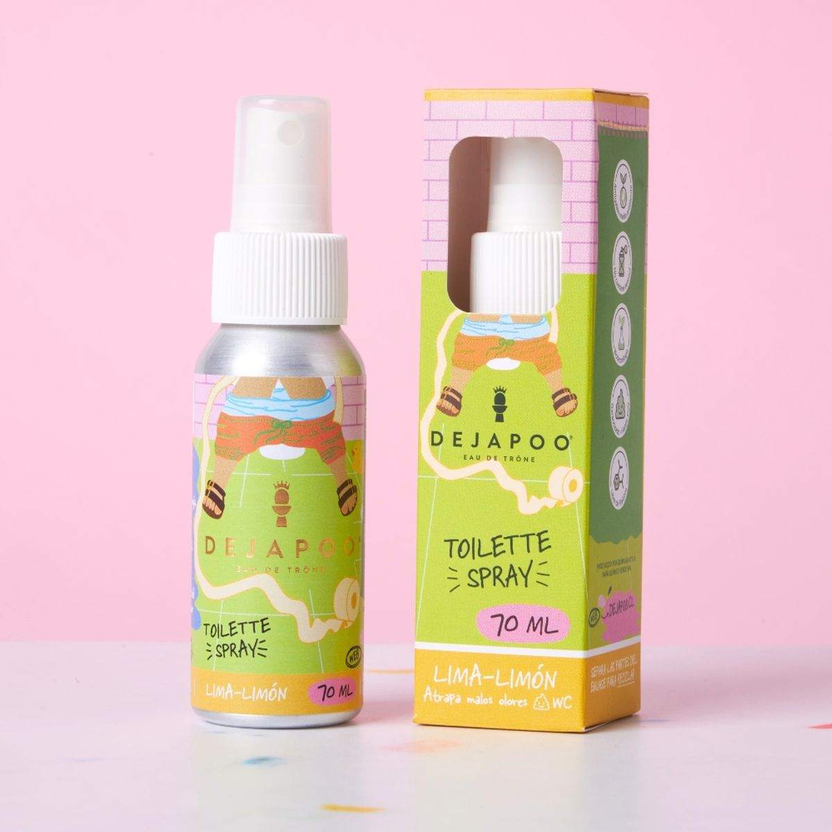 DEJAPOO - Spray Eliminador de Malos Olores WC Dejapoo 70 ml - Lima Limón