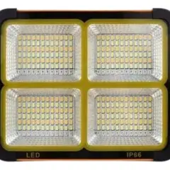 ROZENBERG SPA - Foco Recargable 336 Led 5 Modos De Luz Usb Solar Portátil