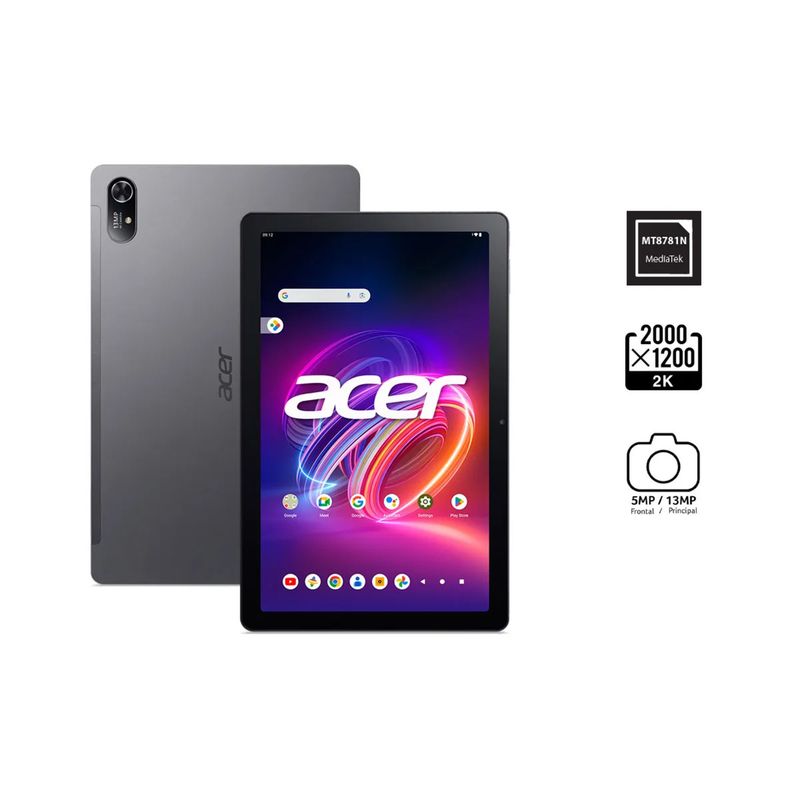 ACER - Tablet Iconia P11 Android 14 /Procesador MediaTek MT8781N /8GB/256GB/QLED 11' 2K/GPS /