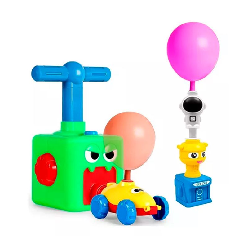 GENERICO - Juguete Bombin Globos Lanza Autos Y Cohetes Para Niños Verde