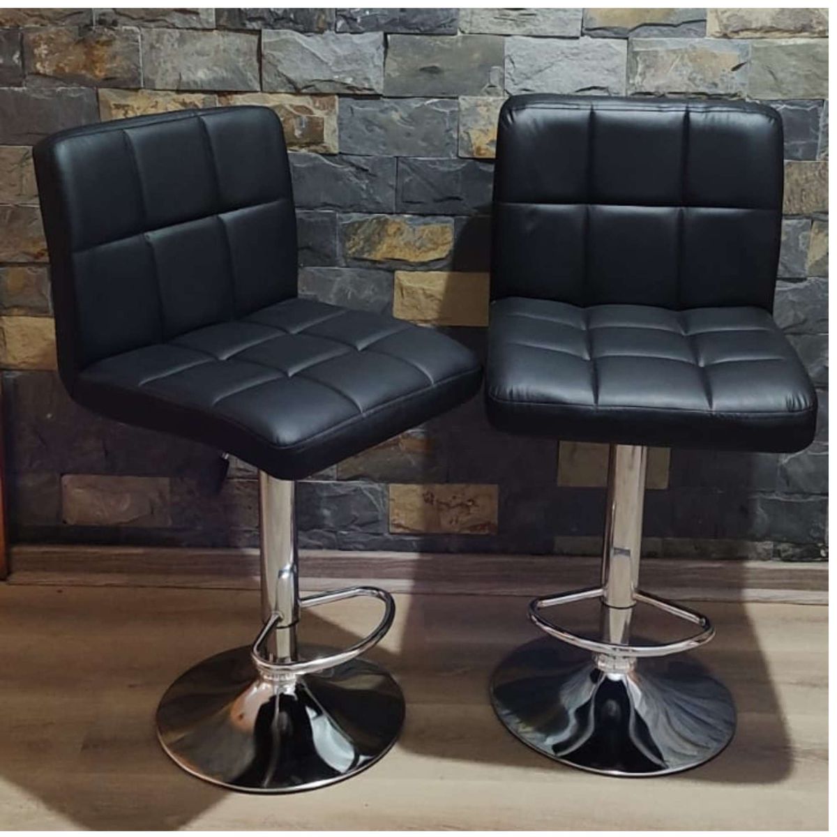 GENERICO - Piso Bar Taburete Giratorio Atenas I pack x2