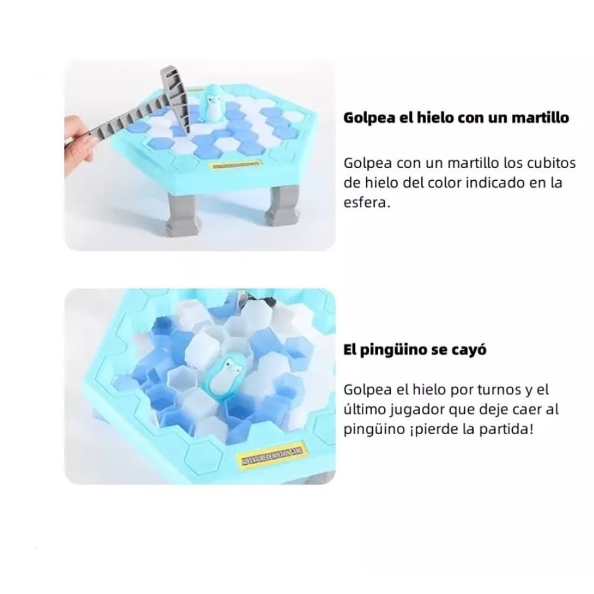 GENERICO - Juego De Mesa Trampa Salva al Pinguino Rompe Hielo