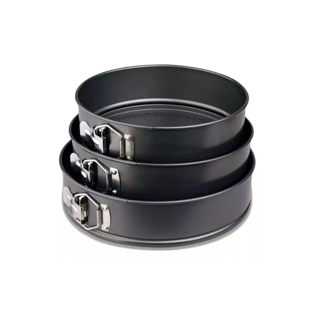 GENERICO - Molde Torta Desmontable Set 3 Pieza N°24/26/28 Cms