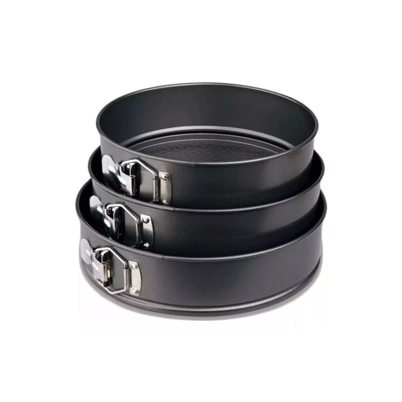 GENERICO - Molde Torta Desmontable Set 3 Pieza N°24/26/28 Cms