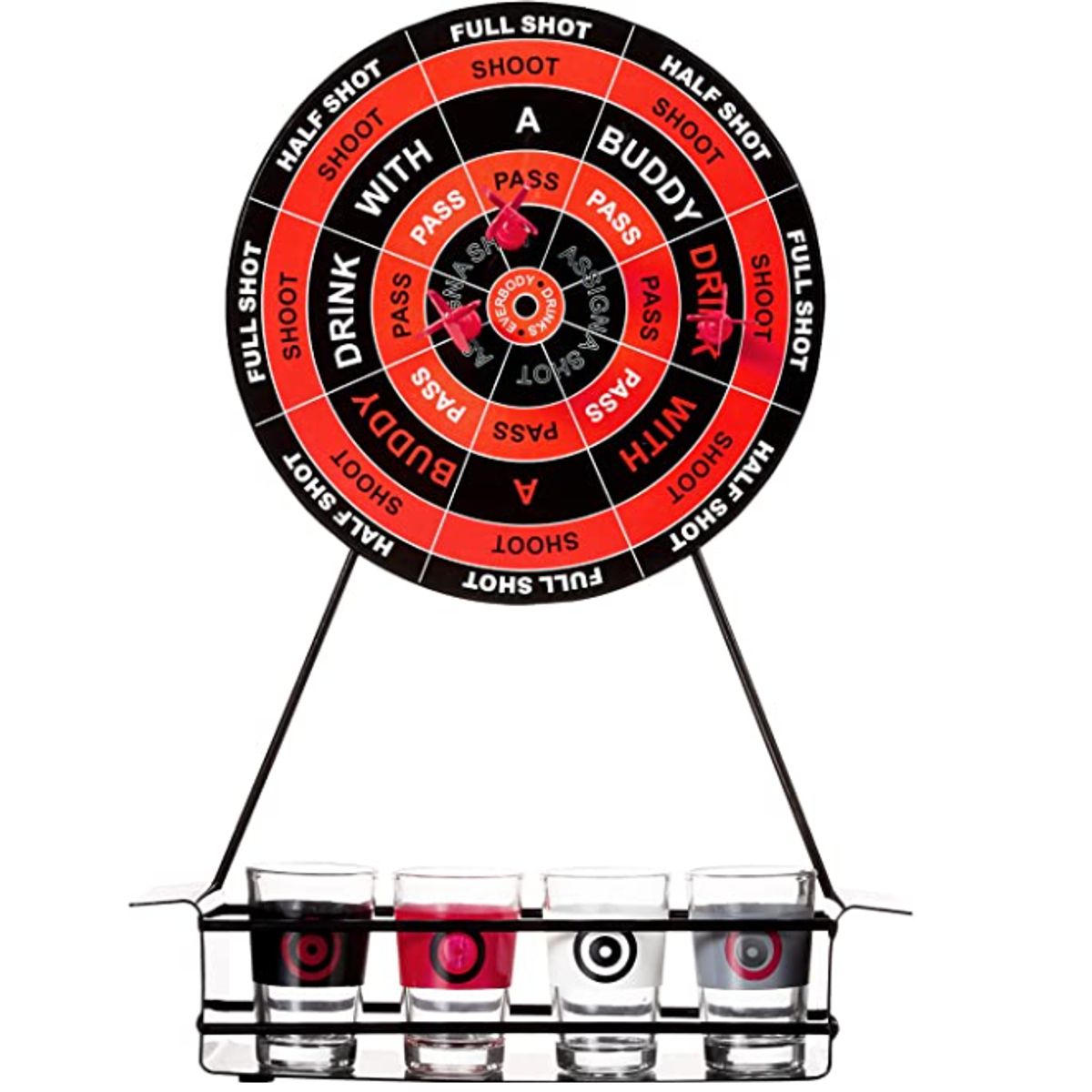 GENERICO - Juego De Tiro De Dardos Magnéticos Con 4 Vasos De Shot