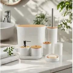 GENERICO - Set Juego De Baño 8 Piezas
