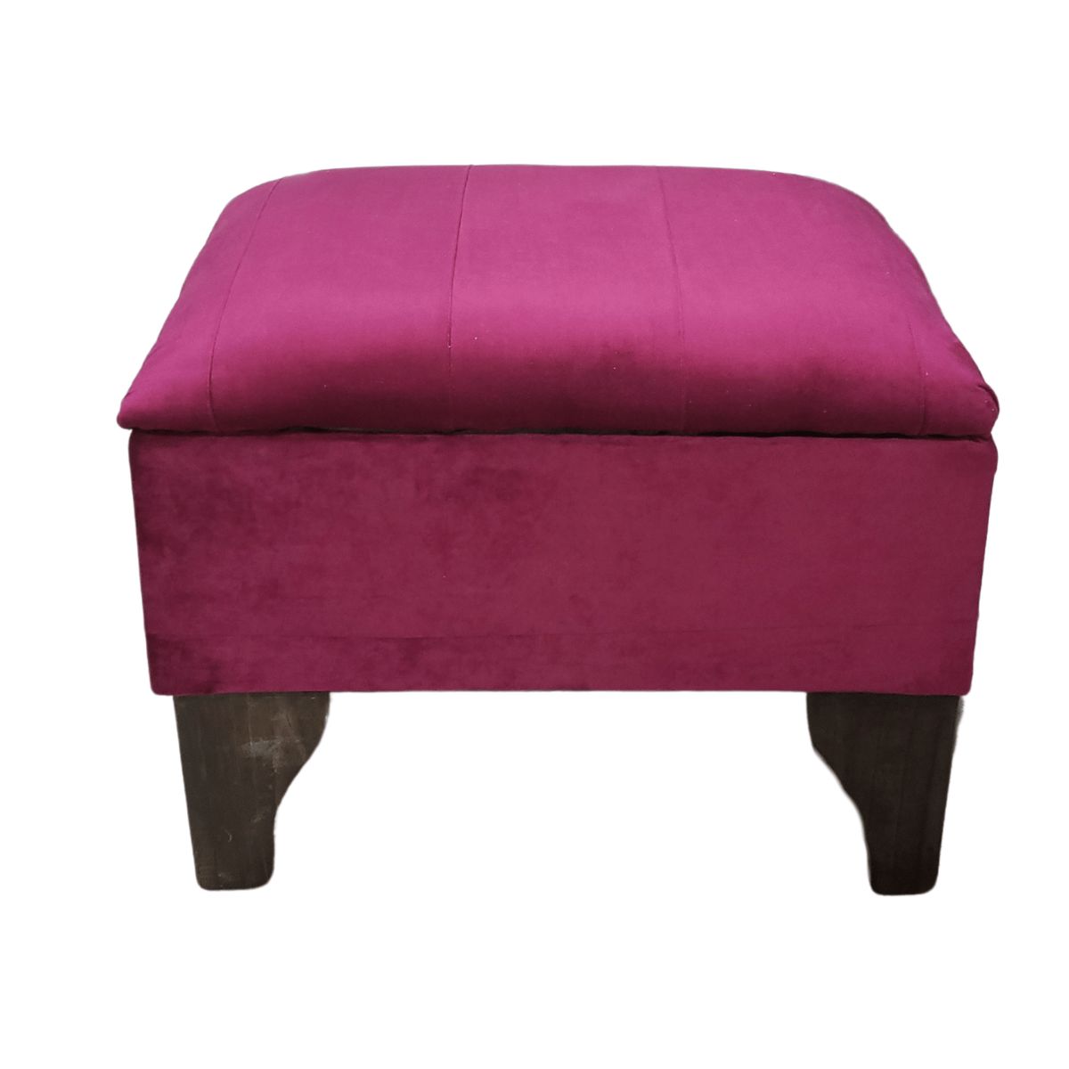 GENERICO - Baúl Tubular Burdeo Felpa Muebles Rimar 60x40x45x20