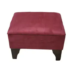 GENERICO - Baúl Tubular Ladrillo Felpa Muebles Rimar 60x40x45x20