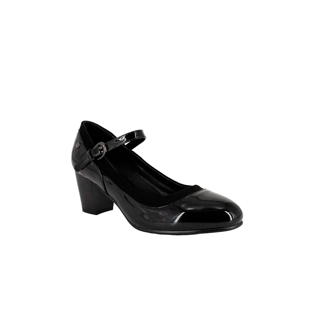 ALQUIMIA - Zapato Cueca Mujer Negro Charol Alba Alquimia