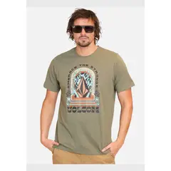 VOLCOM - Polera Manga Corta Sacred Verde Hombre