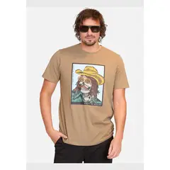 VOLCOM - Polera Manga Corta Cosmic Rodeo Verde Hombre
