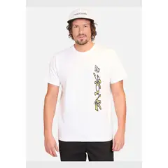 VOLCOM - Polera Manga Corta Sea Punk Blanco Hombre