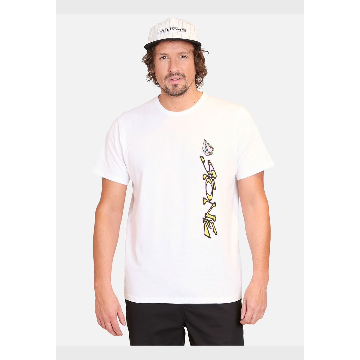 VOLCOM - Polera Manga Corta Sea Punk Blanco Hombre Volcom