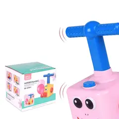 GENERICO - Juego Inflador De Globos Para Niños Autos Carreras Rosado