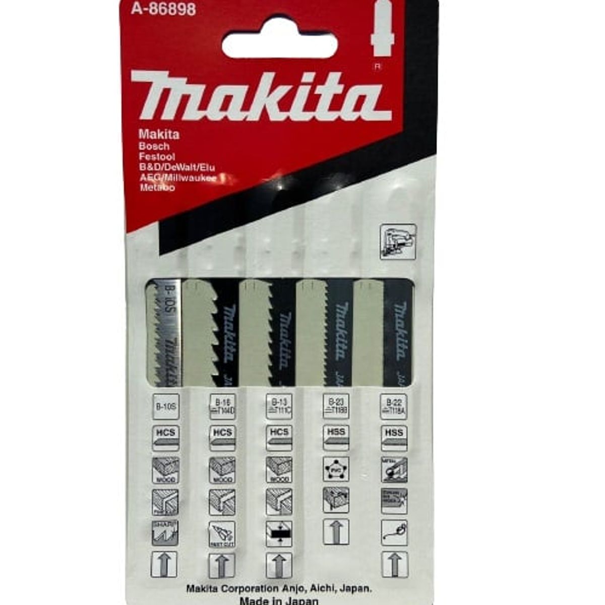 MAKITA - Set Hoja de Calar B-10S B-13 B-16 Makita A-86898