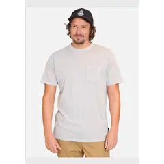 VOLCOM - Polera Manga Corta Spiraling Gris Hombre