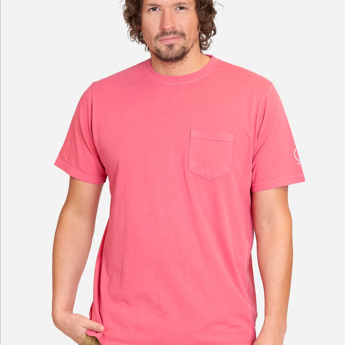 VOLCOM - Polera Manga Corta Spiraling Rojo Hombre Volcom