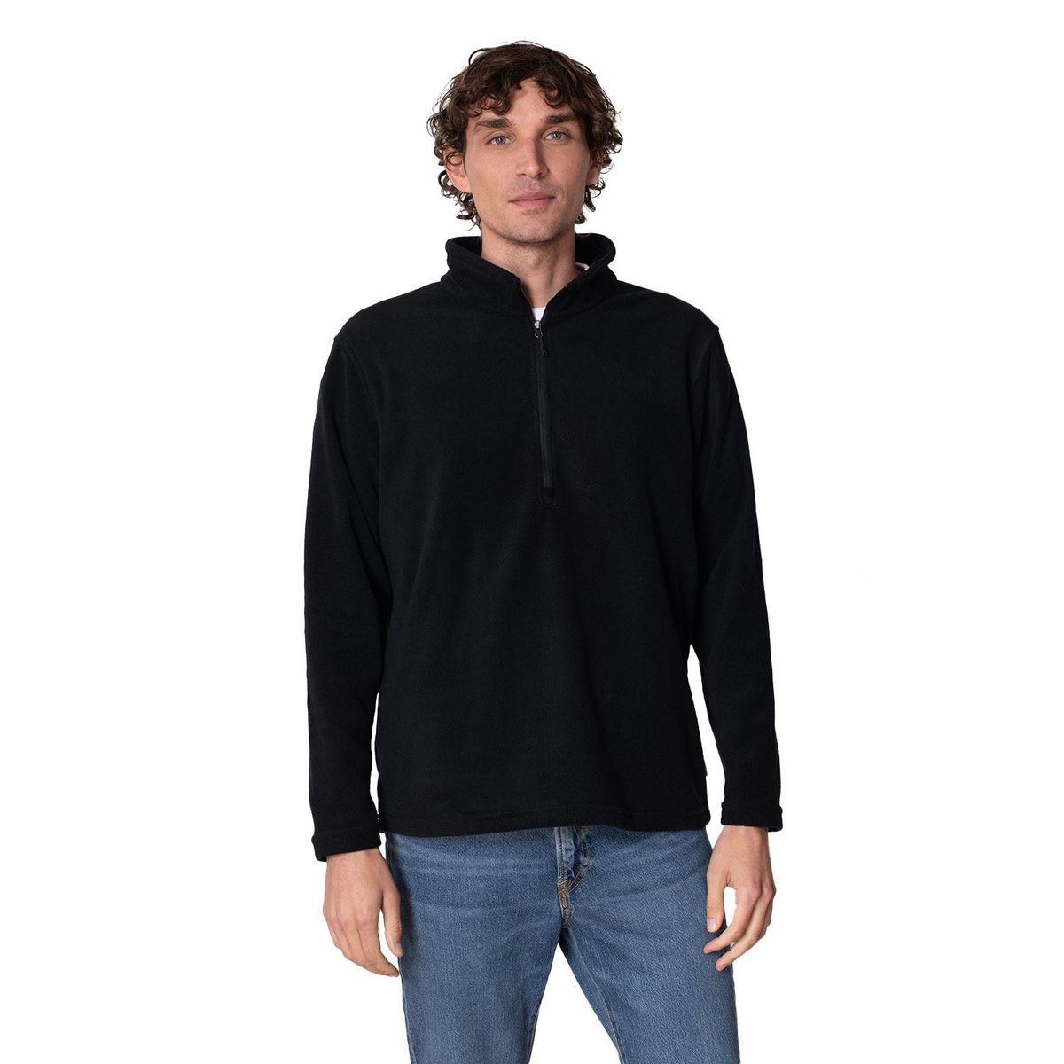INDUSBORD - Chaqueta Micropolar Pullover Hombre Con Cierres Sbs® Sustentable.-