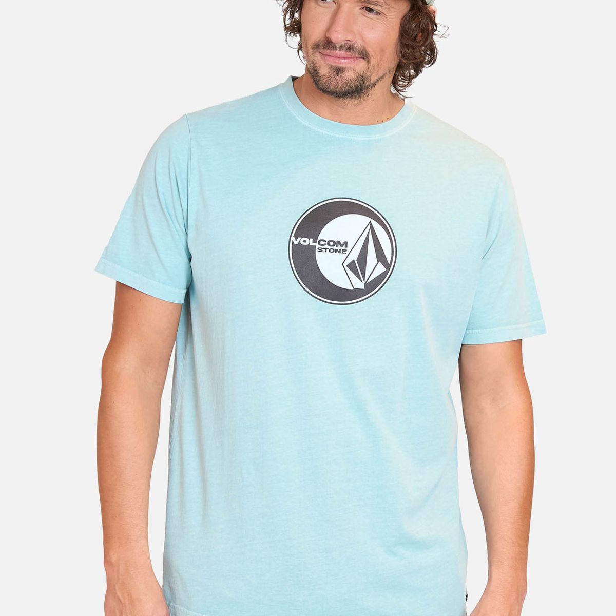 VOLCOM - Polera Manga Corta Simply Stoned Verde Hombre Volcom