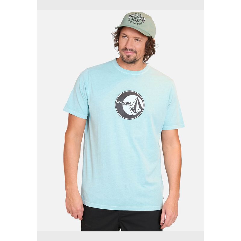 VOLCOM - Polera Manga Corta Simply Stoned Verde Hombre Volcom