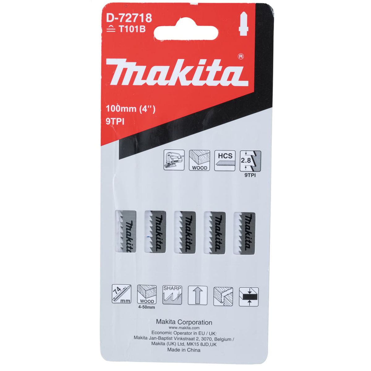 MAKITA - Hoja de calar Terminaciones TP19 HCS 100 mm Makita D-72718