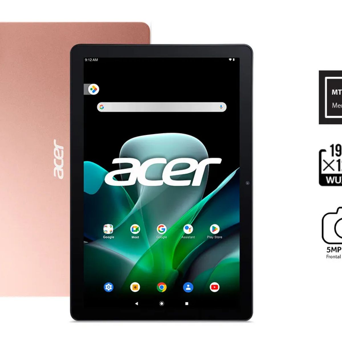 ACER - Tablet Acer Iconia  M10-11-82UJ-1/Android12/Procesador MediaTek MT8183/128GB / 10.1 1200x1920/GPS/.